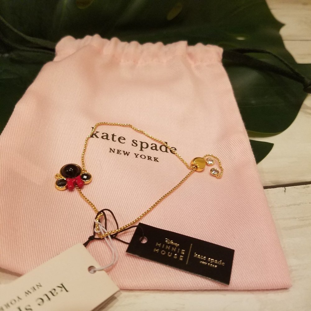 Kate Spade Minnie Mouse Black Red Bracelet Chain